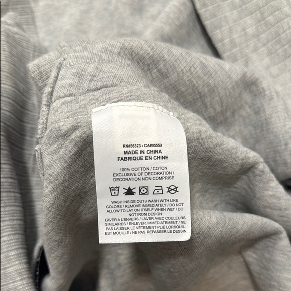 Nike Heather Gray Crewneck Crop Top XL - Picture 3 of 4